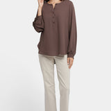 Simone Blouse - Coffee Bean