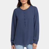 Simone Blouse - Oxford Navy