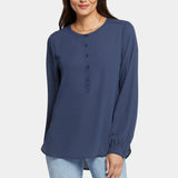 Simone Blouse - Oxford Navy