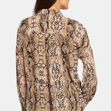 Becky Blouse - Victorian Python Pink Taupe