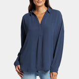 Becky Blouse - Oxford Navy