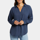 Becky Blouse - Oxford Navy