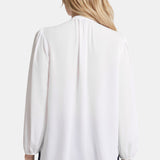 Puff Sleeve Popover Top - Optic White