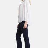 Puff Sleeve Popover Top - Optic White