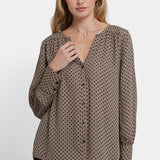 Liliana Peasant Blouse - Capucine Dots