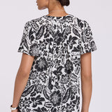 Pleated Flutter Sleeved Blouse - Palm Royale