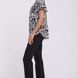 Pleated Flutter Sleeved Blouse - Palm Royale
