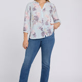 Pintuck Blouse - Graceful Blossom