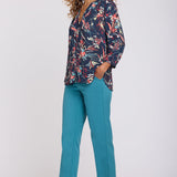 Pintuck Blouse - Blooming Potpourri