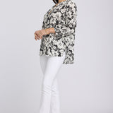Pintuck Blouse - Poignant Poppies