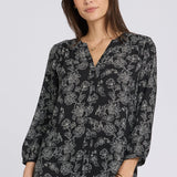 Pintuck Blouse - Floralesque