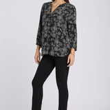 Pintuck Blouse - Floralesque