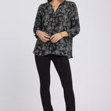 Pintuck Blouse - Floralesque