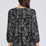 Pintuck Blouse - Floralesque