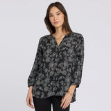 Pintuck Blouse - Floralesque
