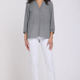 Pintuck Blouse - Night Daisy