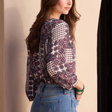 Pintuck Blouse - Vintage Patchwork