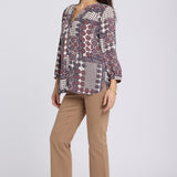 Pintuck Blouse - Vintage Patchwork