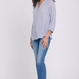 Pintuck Blouse - Vintage Lavender