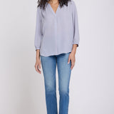 Pintuck Blouse - Vintage Lavender