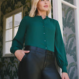 Janie Blouse - Pine Forest