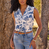 Gabrielle Sleeveless Blouse - Le Parc de Treville