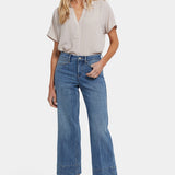 Teresa Wide Leg Ankle Jeans - Majorca Bay