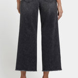 Teresa Wide Leg Ankle Jeans - Grey Province
