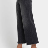 Teresa Wide Leg Ankle Jeans - Grey Province