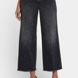 Teresa Wide Leg Ankle Jeans - Grey Province