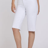 Kristie '80s Bermuda Denim Shorts - Optic White