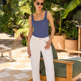 Carrot Ankle Jeans - Vintage White
