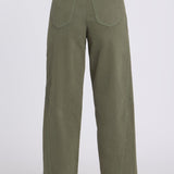 Alyssa Relaxed Crop Jeans - Desert Green