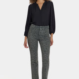 Marilyn Straight Jeans - Vine Leaf Leopard