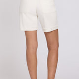 Diana Relaxed Denim Shorts - Vintage White