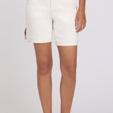 Diana Relaxed Denim Shorts - Vintage White