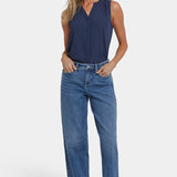 Jemma Barrel Jeans - Rainbow Blue