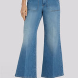 Mia Palazzo Ankle Jeans - Port Sea