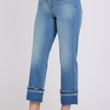 Bailey Relaxed Straight Ankle Jeans - Port Sea