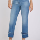 Bailey Relaxed Straight Ankle Jeans - Port Sea