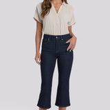 Monica Kick Flare Crop Jeans - Magical