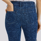 Briella 11 Inch Denim Shorts - Garden Paisley Print