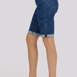 Briella 11 Inch Denim Shorts - Garden Paisley Print