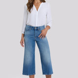 Brigitte Wide Leg Capri Jeans - Pacifica