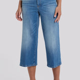 Brigitte Wide Leg Capri Jeans - Pacifica