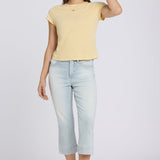 Marilyn Straight Crop Jeans - Desert Shoreline