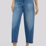 Alyssa Relaxed Crop Jeans - Pacifica