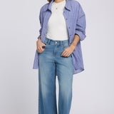 Teresa Wide Leg Ankle Jeans - Port Sea
