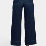 Teresa Wide Leg Ankle Jeans - Midnight Breeze
