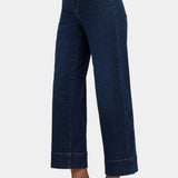Teresa Wide Leg Ankle Jeans - Midnight Breeze